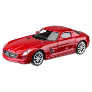 Машина металева MERCEDES-BENZ SLS AMG WELLY 44033CW масштаб 1:43 Червоний