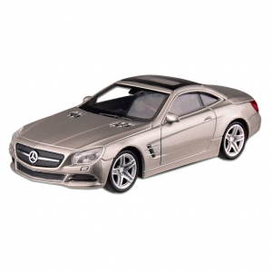Машина металлическая MERCEDES-BENZ SL500 WELLY 44043CW масштаб 1:43 Серебряный