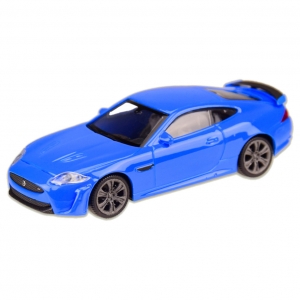 Машина металлическая JAGUAR XKR-S WELLY 44045CW масштаб 1:43 Голубой