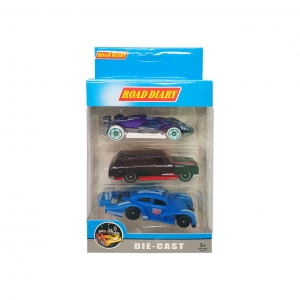 Набір металевих машинок A-Toys 699-03S у коробці 3шт Вид 1