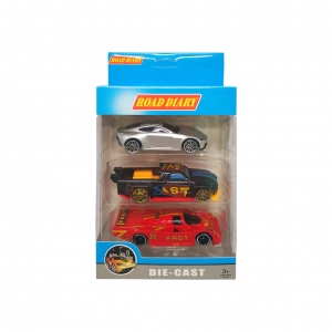 Набір металевих машинок A-Toys 699-03S у коробці 3шт Вид 3