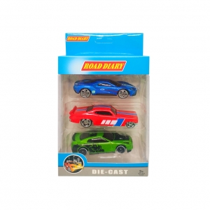 Набір металевих машинок A-Toys 699-03S у коробці 3шт Вид 2