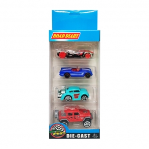 Набір металевих машинок A-Toys 698-04S у коробці 4шт Вид 1