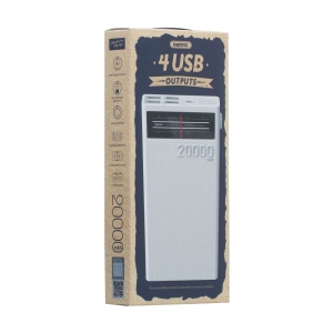 УМБ Power Bank Remax RPP-102 Lesu Series 2.4А Micro-usb 20000mAh Білий