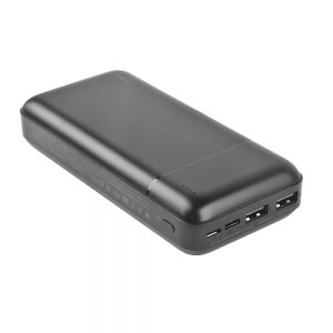 УМБ Power Bank Remax RPP-166 Lango 2.1A Micro-usb Lightning Type-C 20000 mAh Чорний