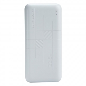 Зовнішній аккумулятор Power Bank XO PR189 LED індикаторPD20W / QC22.5W 30000 mAh Micro-usb, Type-C Білий