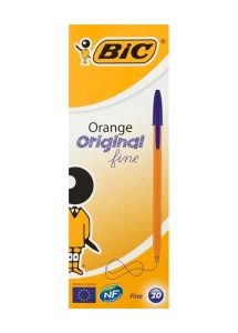 Ручка кулькова BIC orange синя 20 шт (3086121101113)