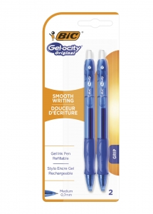 Набір гелевих ручок BIC gelocity original 2 шт Синій (3086123537422)