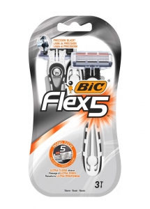 Бритва BIC Flex 5 Dispo (3 шт) (3086123492868)