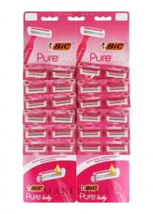 Набір бритв BIC Pure 3 Lady Pink без змінних картриджів 24 шт (3086123395145)