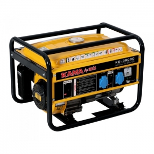 Генератор бензиновий Kama KGL-3500-C 3,5 кВА 1 фаза, ручний стартер ETSG