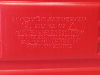 Каністра SENA 20 л для бензину та дизельного палива червона