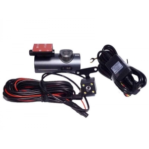 Відеореєстратор автомобільний DVR V7 Wi-Fi на дві камери Black