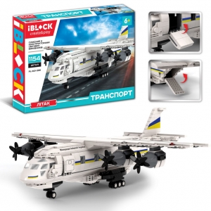 Дитячий конструктор Літак IBLOCK PL-921-396 1154 деталі