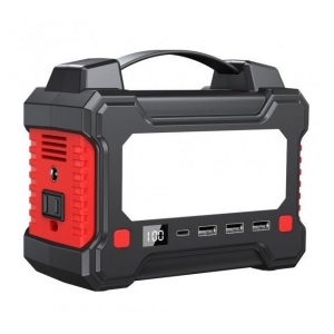 Портативна зарядна станція REMAX Tank RPP-325 36000mAh 150W 3USB Type-C DC AC Black N