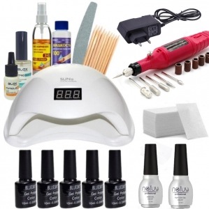 Набір для покриття гель-лаком з фрезером SUN 5 48W